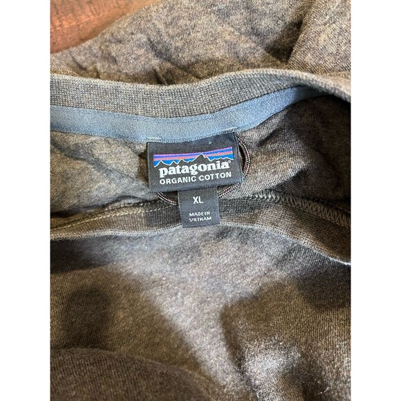 Patagonia Mens Organic Cotton Quilt Crewneck Sweatshirt Brown XL - Picture 7 of 8